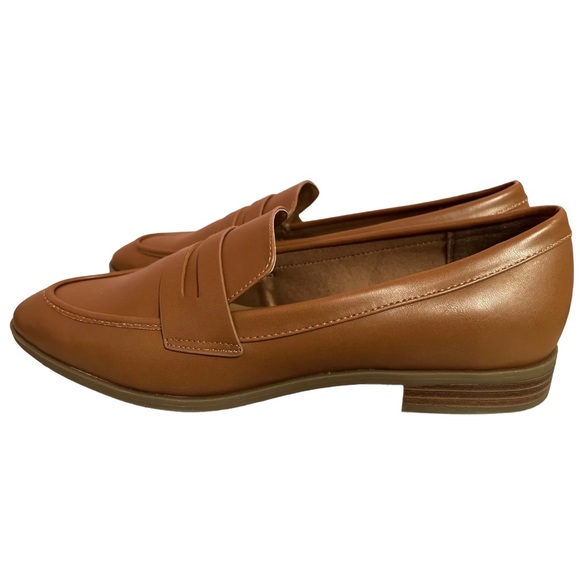 Women's Clover Slip On Loafers - A New Day Cognac Women’s 9.5 - Picture 3 of 6